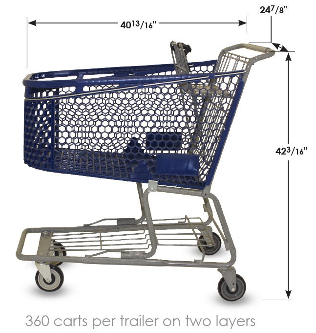 PC42 Plastic Shopping Cart